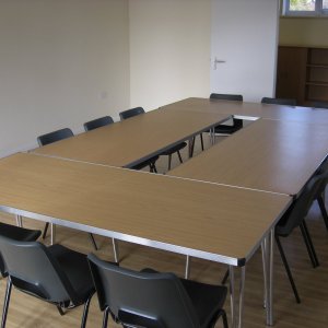 The new office and meeting room at the Village Hall.