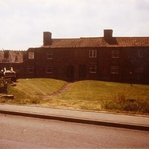 The demolition of Drainbridge Cottages, Sea Dyke Way, Marshchapel.