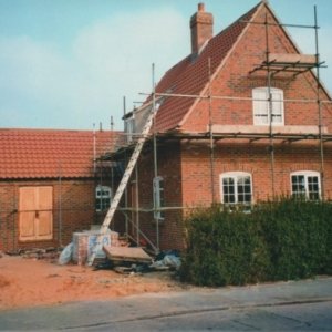 House on corner of Church Lane and Sea Dyke Way, Marshchapel - under construction.