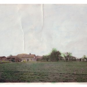 Cottage at Eskham, which was the home of Mr Alf Parker and family.
It was demolished in 1973 and replaced by a bungalow.
In the background can be seen the farmyard of Mr Mason Osbourne.