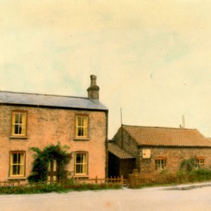 Ralph Riggalls house and workshop on Sea Dyke Way. The house used to be in front of the Village Hall on what is now a grass verge.