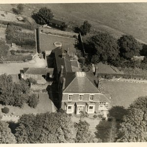 Aerial photograph of Clyde House, Sea Dyke Way, Marshchapel.