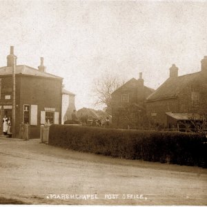 The old Post Office in Church Lane Marshchapel
To the right of the picture can be seen the cottage called "Ivanhoe".