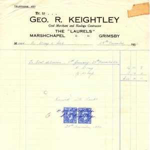 George Keightley - Coal Merchant and Haulage Contractor.
