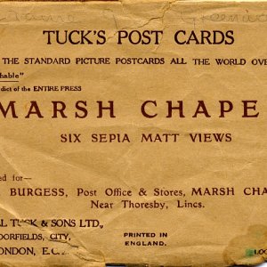 Post Cards for G. Burgess who ran the old "Post Office", Church Lane, Marshchapel.