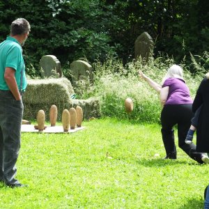 Church Garden Fete - 25th. June 2017
Judy Burgess in action at the skittles.