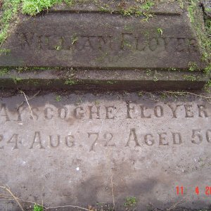 The burial place of Ayscoghe Floyer who died on 24 August 1872 aged 50.
He was a vicar of St. Marys Church, Marshchapel and is buried in the Chuchyard there.
He is responsible for the re-building of the Chancel - the section of the Church that contains the organ and choir stalls.