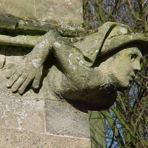 Another superb carving on the Church.
This also could be based on someone who lived in Marshchapel at the time.