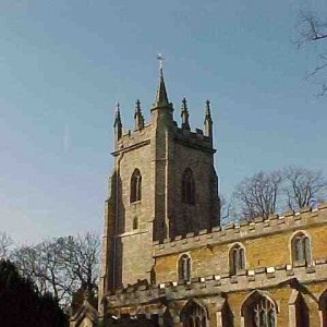 View of the old graveyard showing the old tombs.