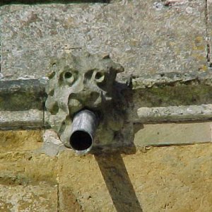 One of the many gargoyles that surround St. Marys.
