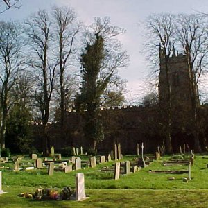 View over the newer Churchyard.