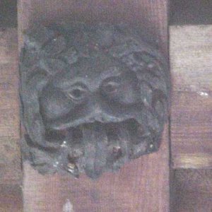 Ornamental roof boss.