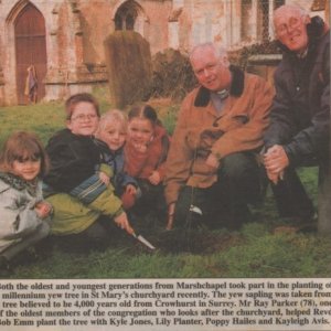 Millenium Yew tree planting.
2000
