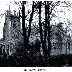 A view of St. Marys Church showing the re-built Chancel.