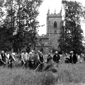 Scything the Churchyard