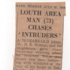 This cutting was taken from the Grimsby Evening Telegraph dated Monday 21 July1969.