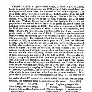Marshchapel History - 1856