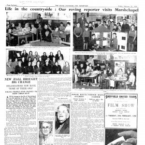 Newspaper article about Marshchapel - 1959