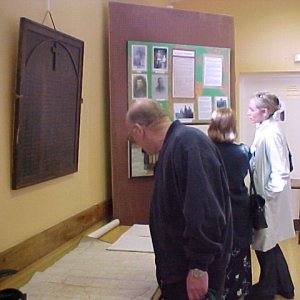 Visitors to the Millennium Exhibition.