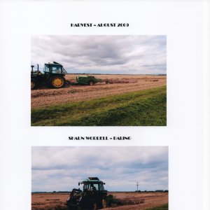 S.A. Mossop Farms Ltd - Harvest 2009.
Shaun Worrell baling - West End Lane, Marshchapel.
