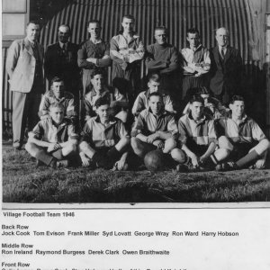 Marshchapel Football Team - 1946.
Name Correction - Front Row, second left should read, Brian Cook.