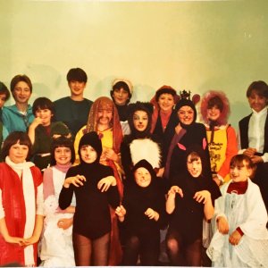 Girl Guides performing Dick Whittington at Marshchapel Village Hall in 1985.
Front row: Rachel Broadhurst 2nd from right.
Back row: Vanessa Ranby 2nd from right, Mandy Jarvis 2nd from left with Lynne Porter to the right of Mandy.