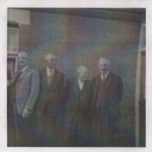 Alf Parker on the left of the photograph and friends