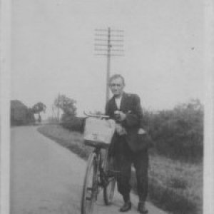 Alf Wright. He ran both the fish and chip shops in Marshchapel the old one being on the main road near the school and the other being on the main road between the Chapel and what used to be the Greyhound Inn.
He would cycle to Grimsby Docks to pick up his fish with a big biscuit tin on his bike.
However, in 1949 on one of his trips he fell ill in Bethlehem Street, Grimsby and later died in hospital.