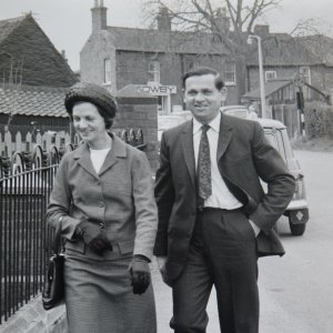 Aubrey and Winnie Patrick - March 1968
They lived at West End House and on this day were attending a wedding at the Wesleyan Chapel.