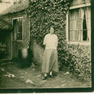 This is thought to be Norah Lyons when she and her husband, Percy, lived in a cottage in Church Lane, Marshchapel before the school house was built.
C. Early 1920s