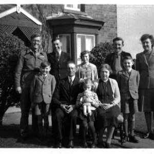 The Parker Family - Photograph taken at the Parker home in Eskham.