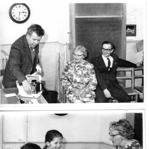 Presentation to Marion Lyons on retirement.
See School Album