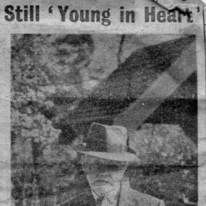 This newspaper cutting is thought to date from 1953.
Unfortunately the article beneath this photograph refers to the effects of the January floods which did occur in this area in 1953.
No other information was given regarding Mr. Stevenson in the article.