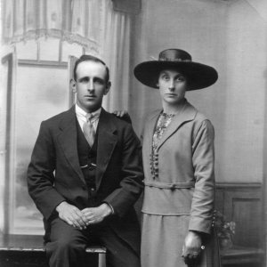 Charlie and Fanny Pinder
This photograph is thought to have been taken c. 1920.
Charlie was Fannys second husband, her first husband, Bert Epton, had been killed in the last two weeks of WW1.