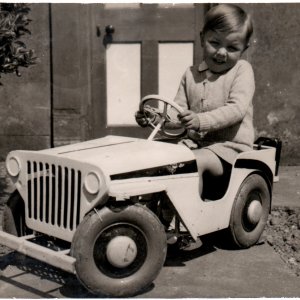 Ian Burgess in his first car