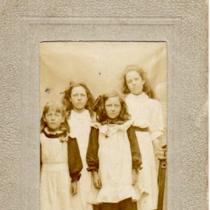 Probably the Evison Girls.
A Studio portrait dated 1908