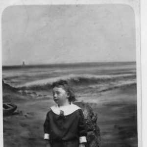 John Dowlman in a sailor suit.