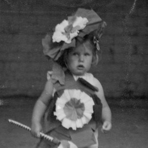 Kay Leak - daughter of Len and Mirrie
Kay was born in Marshchapel on 2 May 1951.
This photograph was thought to have been taken on the occasion of the Coronation of Queen Elizabeth 11 on 2 June 1953.