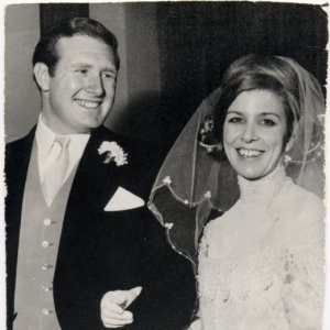 The wedding of Walter Midgely and Anna - also a professional opera singer.  Anna is from New Zealand and her bridesmaid was the world famous Kiri Te Kanawa.