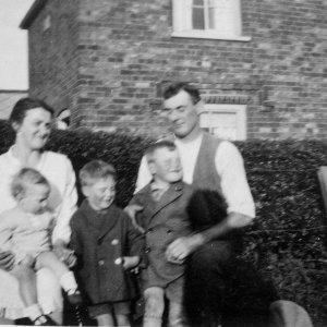 Sarah Ann and John Dowlman with their sons Clifford, Alec and Harold.