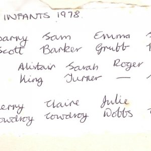 Marshchapel School Infants - 1978
See accompanying photo.