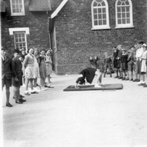 Marshchapel Primary School - Playground Games.
This manoeuvre was called "Doing the Crab".