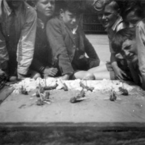 Playground games.
All these games were recorded around 1951.