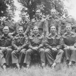 A photograph from the collection of Jim Smith who can be seen in the centre of the front row.
