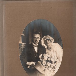 The wedding of Percy Lyons and Norah Wray.